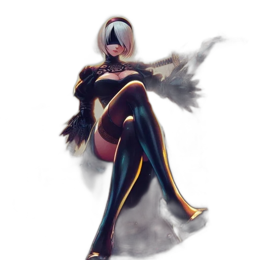 dress, robot, mask, staff transparent PNG cut-out