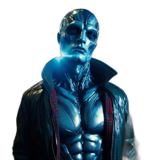 mask, robot, jacket, face transparent PNG cut-out