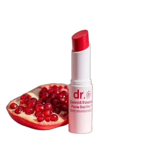 red, organic, pomegranate, lip transparent PNG cut-out