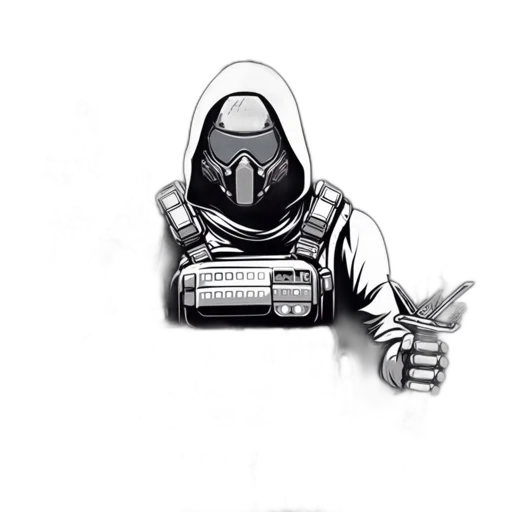 robot, jacket, weapon, creature transparent PNG cut-out