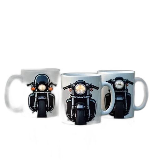 three, white, ceramic, coffee transparent PNG cut-out