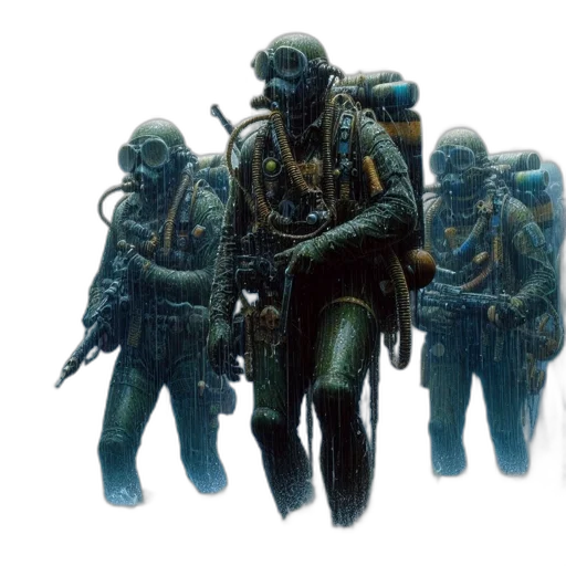 robot, concept art, cyberpunk, 3d render transparent PNG cut-out