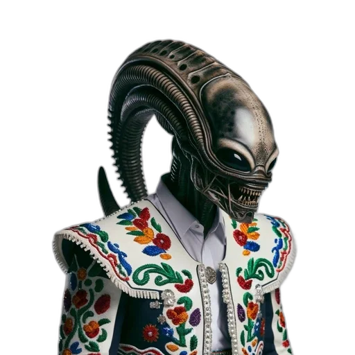 jacket, creature, mask, robot transparent PNG cut-out