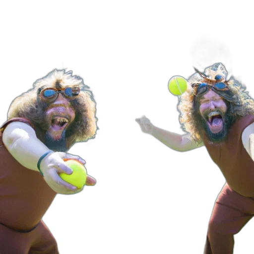creature, mask, hair, jacket transparent PNG cut-out