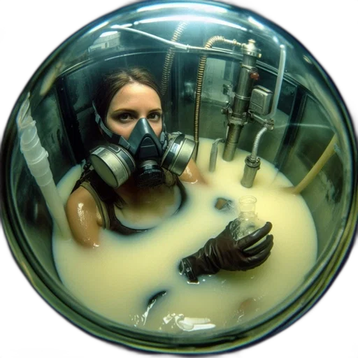 mask, robot, underwater, individual transparent PNG cut-out