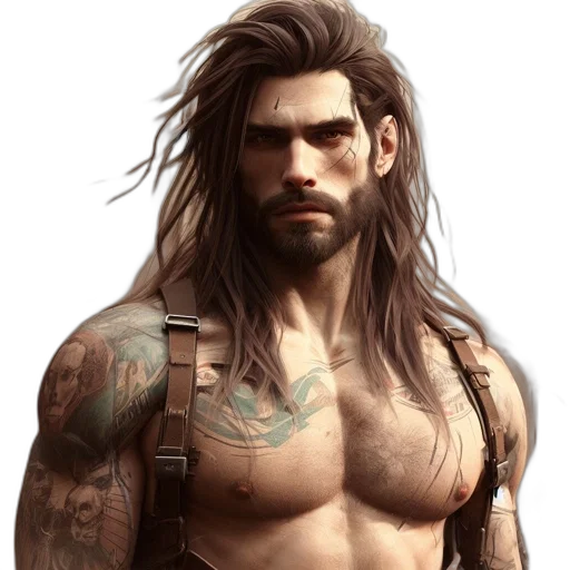 fantasy art, concept art, photorealistic, comic book art transparent PNG cut-out