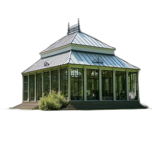 building, umbrella, crown, 3d render transparent PNG cut-out
