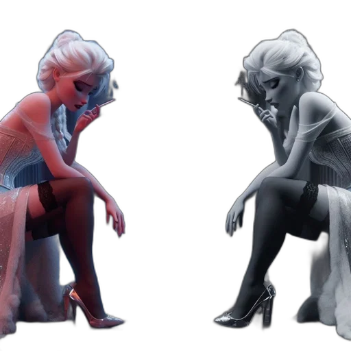 concept art, 3d render, fantasy art, watercolor transparent PNG cut-out