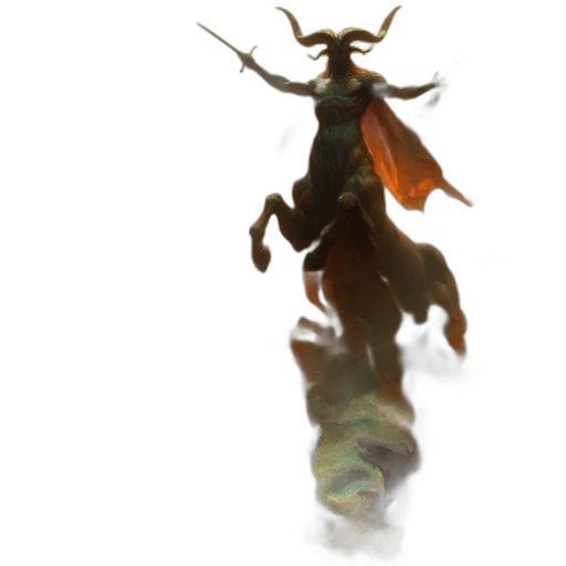 dragon, creature, staff, animal transparent PNG cut-out