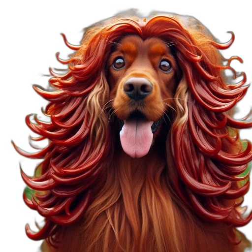 hair, animal, crown, creature transparent PNG cut-out