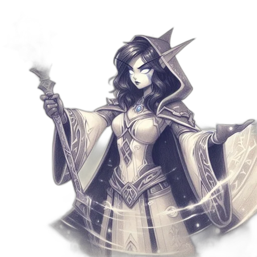 staff, sword, weapon, fantasy art transparent PNG cut-out