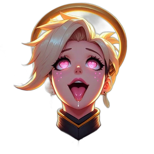 face, staff, crown, anime transparent PNG cut-out