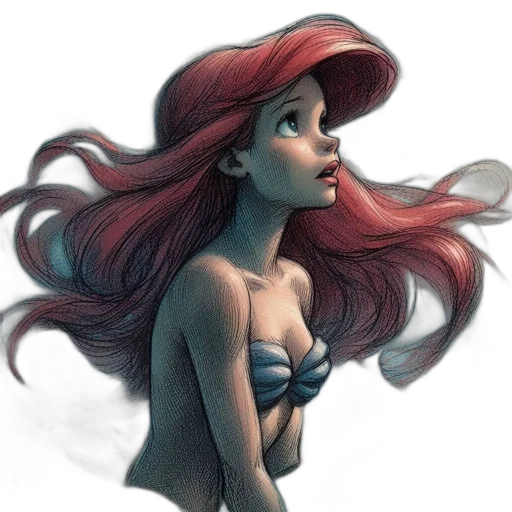 hair, dress, crown, face transparent PNG cut-out
