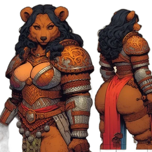 concept art, fantasy art, comic book art, 3d render transparent PNG cut-out