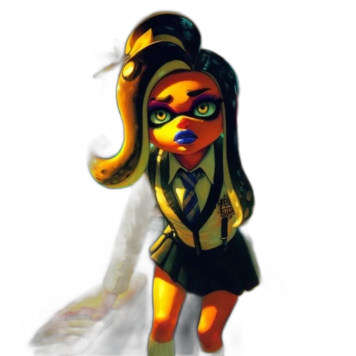 mask, staff, dress, weapon transparent PNG cut-out