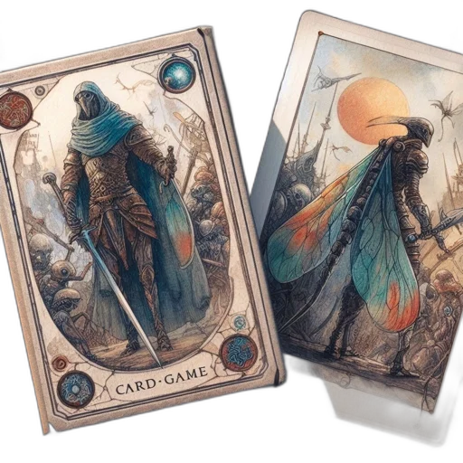 fantasy art, concept art, blue, two transparent PNG cut-out