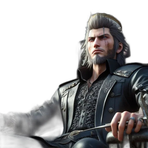 jacket, sword, concept art, fantasy art transparent PNG cut-out