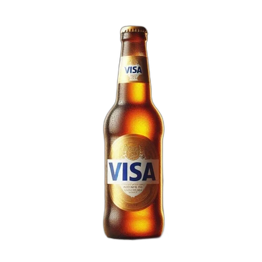 bottle, 3d render, photorealistic, amber transparent PNG cut-out