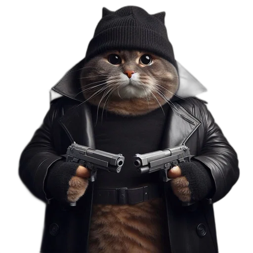 jacket, weapon, animal, staff transparent PNG cut-out