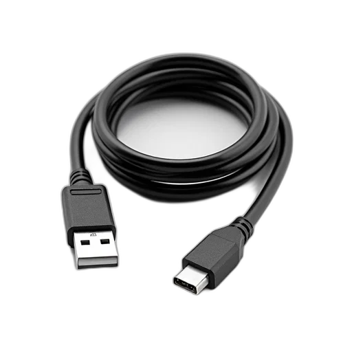 black, usb, cable, connector transparent PNG cut-out