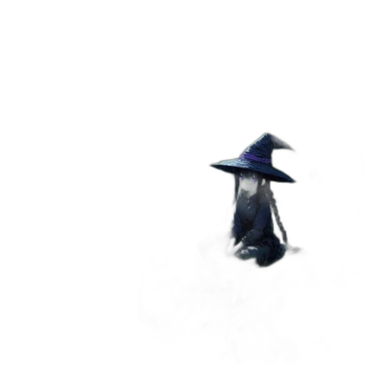 hat, dragon, umbrella, staff transparent PNG cut-out