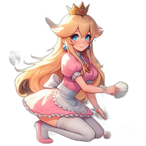 staff, dress, crown, dragon transparent PNG cut-out