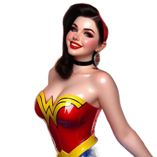 dress, comic book art, 3d render, cartoon transparent PNG cut-out