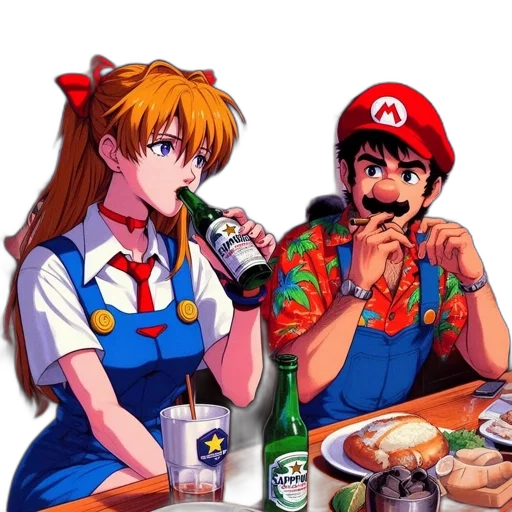food, dress, bottle, pixel art transparent PNG cut-out