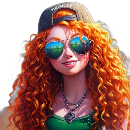 jewelry, hat, face, photorealistic transparent PNG cut-out