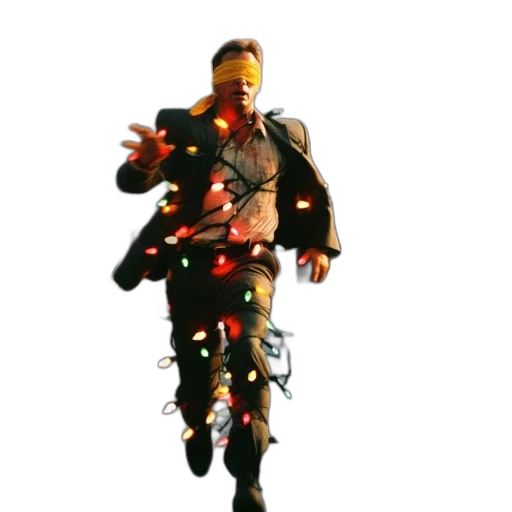 jacket, staff, robot, 3d render transparent PNG cut-out