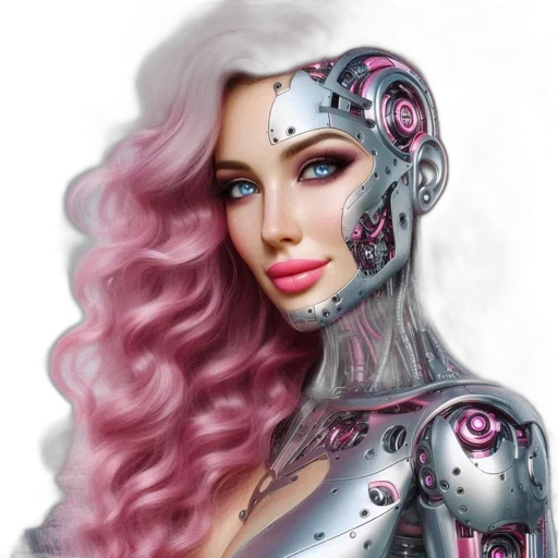 robot, fantasy art, cyberpunk, concept art transparent PNG cut-out