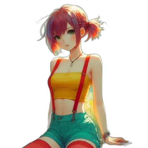 dress, jacket, creature, flower transparent PNG cut-out