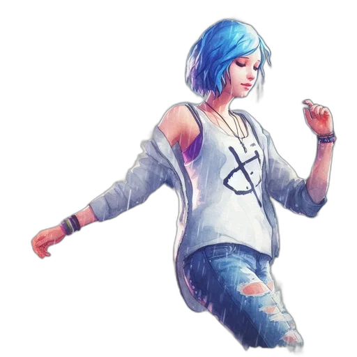 jacket, concept art, cyberpunk, fantasy art transparent PNG cut-out