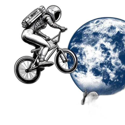 concept art, outer space, astronaut, spacesuit transparent PNG cut-out