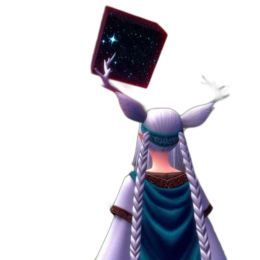 staff, crown, dress, robot transparent PNG cut-out