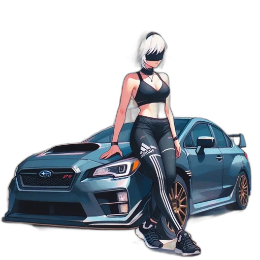 car, weapon, dress, anime transparent PNG cut-out