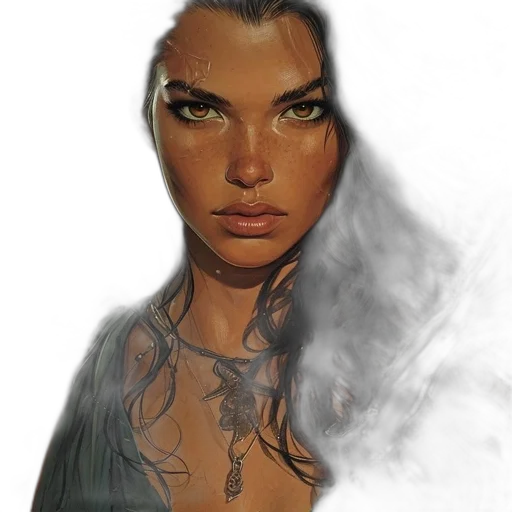 face, jewelry, mask, staff transparent PNG cut-out