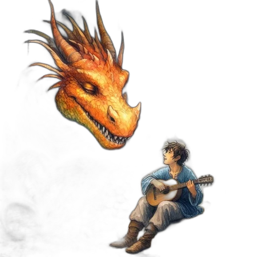 dragon, creature, concept art, fantasy art transparent PNG cut-out