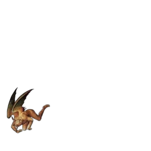 dragon, creature, animal, staff transparent PNG cut-out