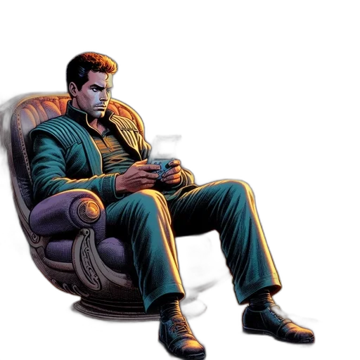 jacket, furniture, comic book art, concept art transparent PNG cut-out