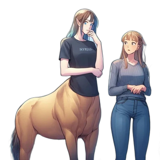 animal, creature, dress, hair transparent PNG cut-out