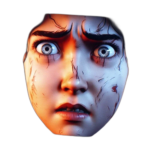 face, mask, creature, robot transparent PNG cut-out