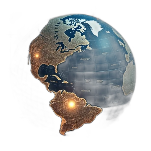 3d render, global, crisis, tracking transparent PNG cut-out