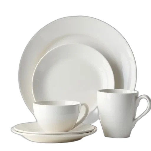 3d render, monochrome, corelle, piece transparent PNG cut-out