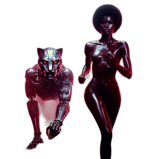 robot, jewelry, concept art, cyberpunk transparent PNG cut-out