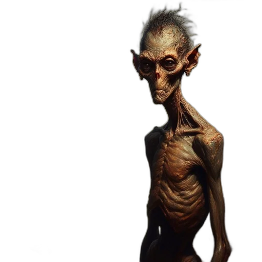 creature, face, animal, staff transparent PNG cut-out