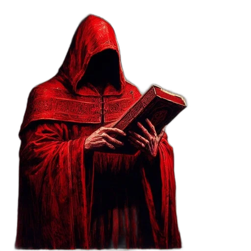 jacket, staff, sword, mask transparent PNG cut-out