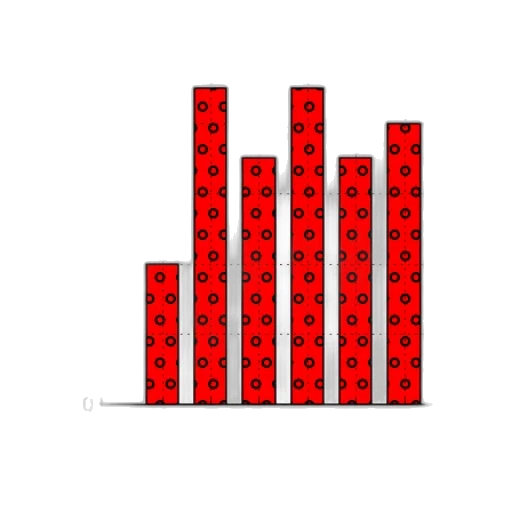 red, bar, chart, titled transparent PNG cut-out