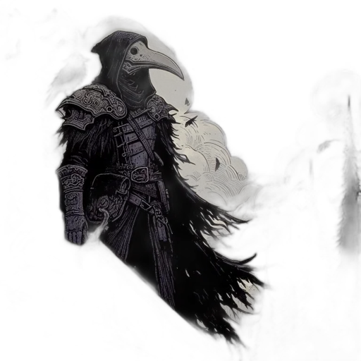 mask, dragon, creature, sword transparent PNG cut-out