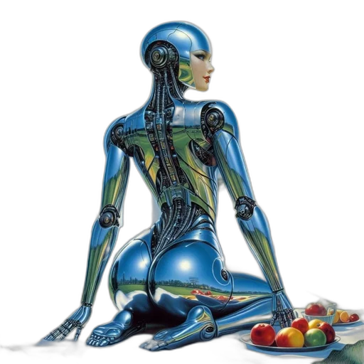 robot, food, creature, concept art transparent PNG cut-out